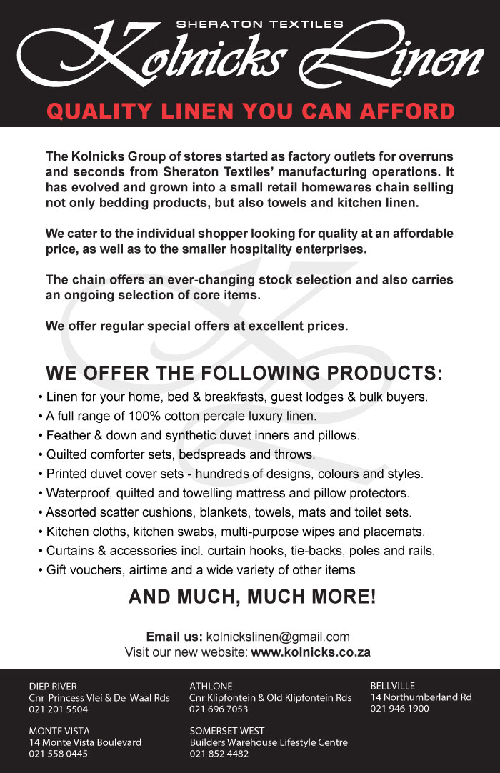 Kolnicks Linen Factory Shop in Athlone The AZ of Factory Shops