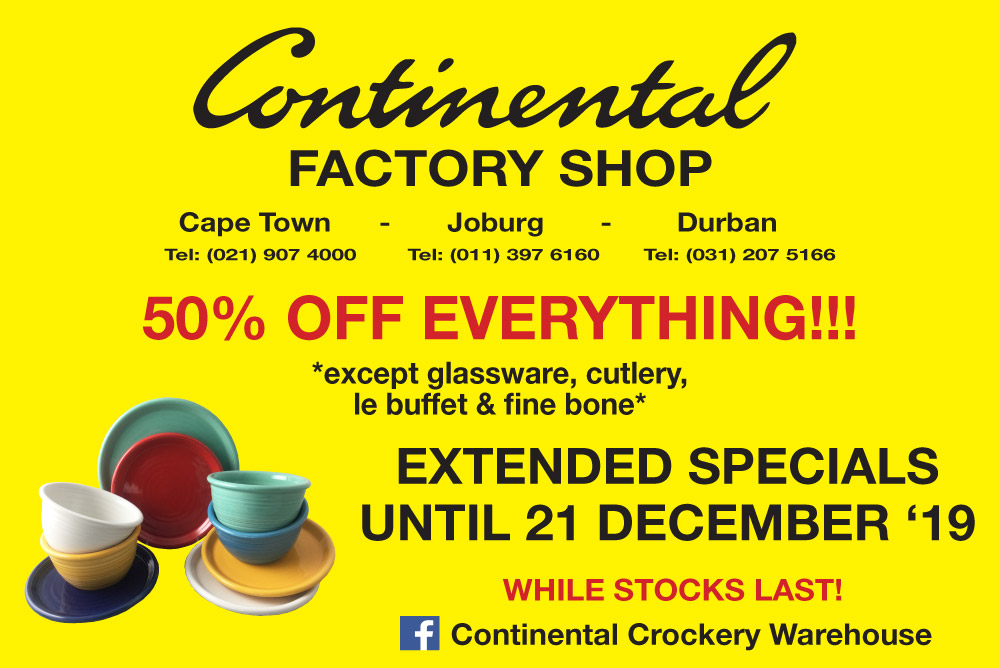 Continental Crockery Warehouse Sale National The AZ of Factory Shops